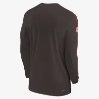 Cleveland цвет коричневыйs Sideline Coach мужские Nike Dri-FIT NFL Long-Sleeve Top цвет коричневый
