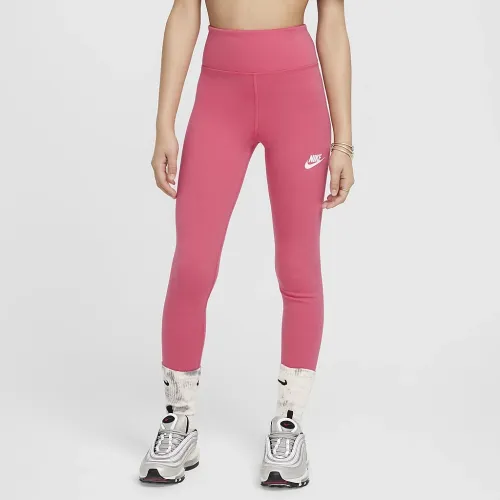 Nike Sportswear Classic Girls' З високою талією лосіни Pink