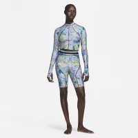 Nike Fusion Women's Long-Sleeve Hydroguard Crop Swim Top