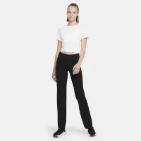 Nike Dri-FIT One Luxe женская Twist Cropped Short-Sleeve Top цвет белый