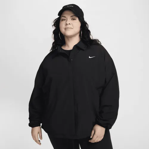 Nike Sportswear Essential жіноча оверсайз UV Woven Coaches' Куртка (великі розміри) колір чорний