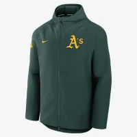 Athletics Authentic Collection Men’s Nike Therma MLB Full-Zip Куртка цвет зеленый