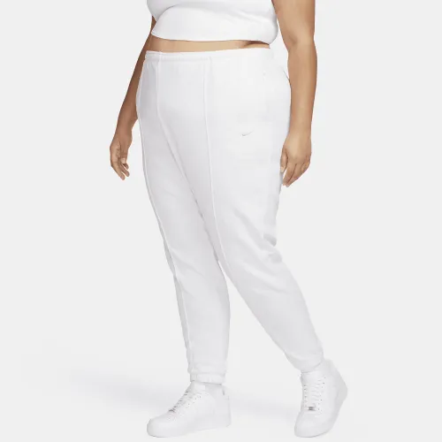 Nike Sportswear Chill Terry женская Slim С высокой Талией French Terry Sweatpants (большие размеры) цвет коричневый