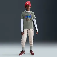 Nike Sportswear Big детские футболка цвет зеленый