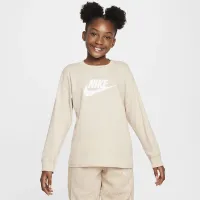 Nike Sportswear Big дитячі (Girls') Long-Sleeve футболка колір коричневий