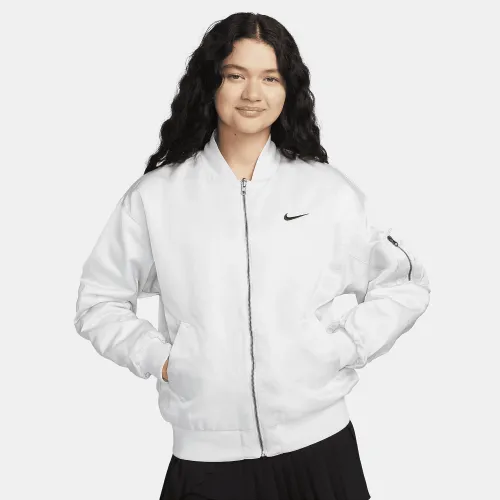 Nike Sportswear женская Reversible Varsity Bomber Куртка цвет серый