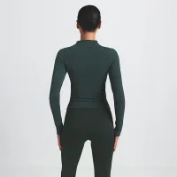 NikeSKIMS Vintage Seamless женская Full-Zip Куртка цвет зеленый