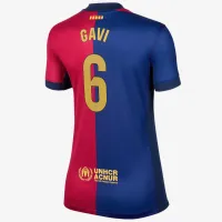 Gavi Barcelona 2024/25 Stadium Home женская Nike Dri-FIT Soccer Jersey синий