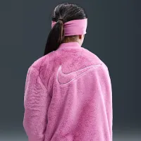 Nike Little детские Faux Fur Bomber Куртка Pink