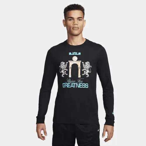 Nike LeBron мужские Long-Sleeve футболка цвет черный