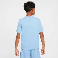 Nike Multi Big детские (для мальчиков) Dri-FIT Short-Sleeve Top синий