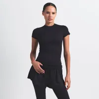 NikeSKIMS Matte женская Padded Baby футболка цвет черный