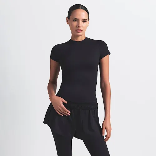 NikeSKIMS Matte женская Padded Baby футболка цвет черный