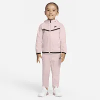 Nike Sportswear Tech Fleece Baby (12-24M) Zip Толстовка с капюшоном and Pants набор Pink