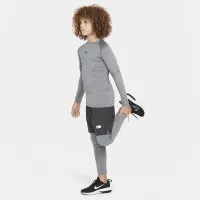 Nike Pro Dri-FIT Big дитячі (для хлопчиків) Tights колір сірий