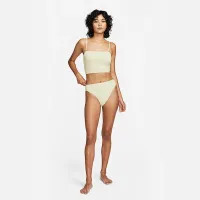 Nike женская С высокой Талией Bikini Swim Bottom цвет белый