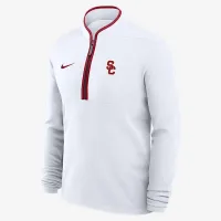 USC Victory мужские Nike Dri-FIT College 1/2-Zip Long-Sleeve Top цвет белый