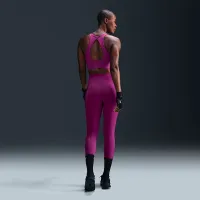 Nike One Wrap жіноча З високою талією 7/8 лосіни колір фіолетовий