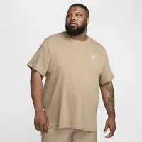 Nike Sportswear Club мужские футболка цвет коричневый
