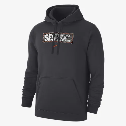 Nike SFS Club чоловічі Nike Fleece Pullover Толстовка з капюшоном колір сірий