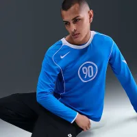 Nike Total 90 мужские Dri-FIT Long-Sleeve Soccer Top синий