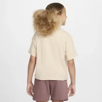 Nike Sportswear Essential Big детские (Girls') футболка цвет коричневый