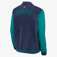 Seattle Mariners Authentic Collection Dugout мужские Nike MLB Full-Zip Bomber Куртка синий