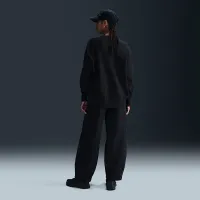 Nike Sportswear Phoenix Fleece жіноча оверсайз Crew-Neck світшот колір чорний