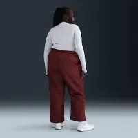 Nike Windrunner жіноча З високою талією Woven Open-Hem Pants (великі розміри) колір червоний