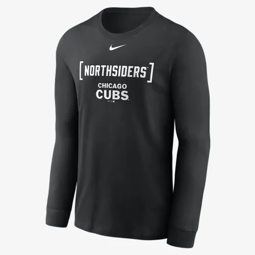 Chicago Cubs Fashion чоловічі Nike MLB Long-Sleeve футболка колір чорний