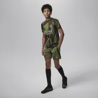 Nike Paris Saint-Germain Strike Fourth Big детские Jordan Dri-FIT Soccer шорты цвет зеленый