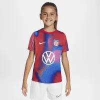 USMNT Academy Pro Big дитячі Nike Dri-FIT Soccer Pre-Match Short-Sleeve Top колір білий