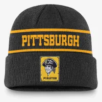 Pittsburgh Pirates Rewind Terra чоловічі Nike MLB Cuffed Beanie колір чорний