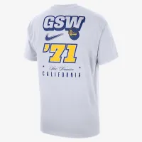 Golden State Warriors Courtside мужские Nike NBA футболка цвет белый