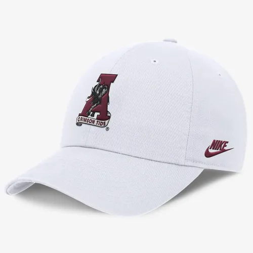 Alabama Crimson Tide Legacy Club мужские Nike Dri-FIT College Adjustable Hat цвет белый