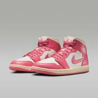 Nike Air Jordan 1 Mid женская Кроссовки цвет белый