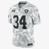 Bo Jackson Las Vegas Raiders Salute to Service мужские Nike Dri-FIT NFL Limited Jersey цвет белый