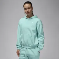 Nike Jordan Brooklyn Fleece жіноча Pullover Толстовка з капюшоном колір зелений