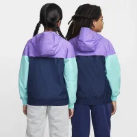 Nike Sportswear Windrunner Big детские Hooded Repel Куртка цвет фиолетовый