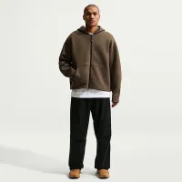 Nike Tech мужские Fleece Full-Zip Толстовка с капюшоном цвет коричневый