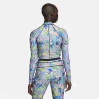 Nike Fusion Women's Long-Sleeve Hydroguard Crop Swim Top