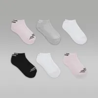 Nike Jordan Big дитячі (Girls') No-Show шкарпетки (6-pack) Pink