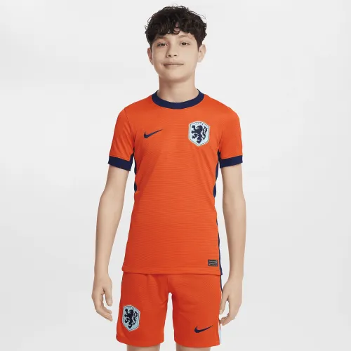 Netherlands (чоловічі Team) 2024/25 Stadium Home Big дитячі Nike Dri-FIT Soccer Replica Jersey Orange