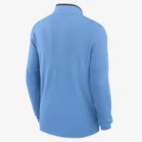 North Carolina Tar Heels Victory мужские Nike Dri-FIT College 1/2-Zip Long-Sleeve Top синий