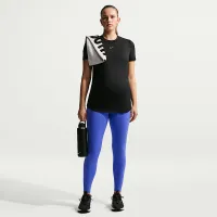Nike (M) One жіноча Dri-FIT Slim-Fit Short-Sleeve Top (Maternity) колір чорний