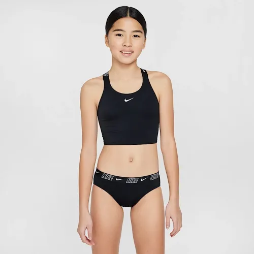 Nike Swim Big детские (Girls') Crossback Midkini набор цвет черный