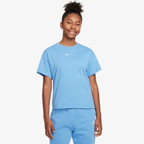 Nike Sportswear Essential Big детские (Girls') футболка синий