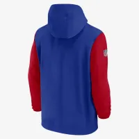 Buffalo Bills Sideline Pre-Game Player мужские Nike NFL 1/2-Zip Hooded Куртка синий