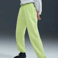 Nike Sportswear Phoenix Fleece женская С высокой Талией оверсайз Sweatpants цвет зеленый
