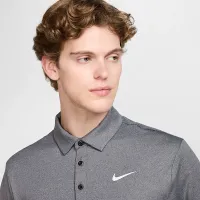 Nike Tour чоловічі Dri-FIT Heatheколір червоний для гольфу Polo колір чорний